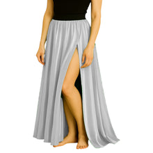 Satin Half Circle Skirt | Side Cut Dance Flow S-3XL | 41 Colors S94