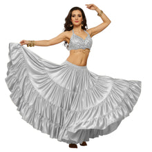 Ultimate Satin 25 Yard 4 Tier Skirt | Belly Dance Gown S-5XL S4