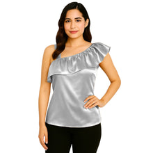 Satin Sleeveless Fancy Top | Party & Evening Wear S-3XL | 41 Colors S87