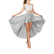 Satin Asymmetrical High-Low Skirt | Flowy Maxi S-5XL | 41 Colors S74