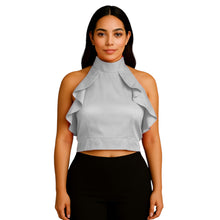 Satin Crop Top | Fancy Party Wear Blouse S-3XL | 41 Colors S92