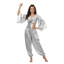 Satin Belly Dance Harem & Top Set | Full Costume S-3XL | 41 Colors S40