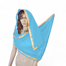 Belly Dance Dupatta Veil With Gold Trim C21 - Regular Size 2