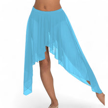 Belly Dance Side Assym sheer Skirt C44 - Regular Size 2