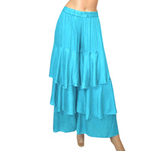 Satin Belly Dance 3 Layer Satin Palazzo Pants S97 - Regular Size 3