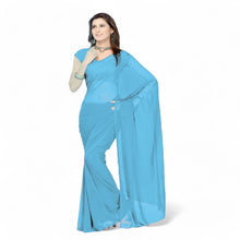 Chiffon Bollywood Plain Saree C26  2