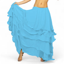 Chiffon 5 layer Belly Dance Skirt C25  - Regular Size 2