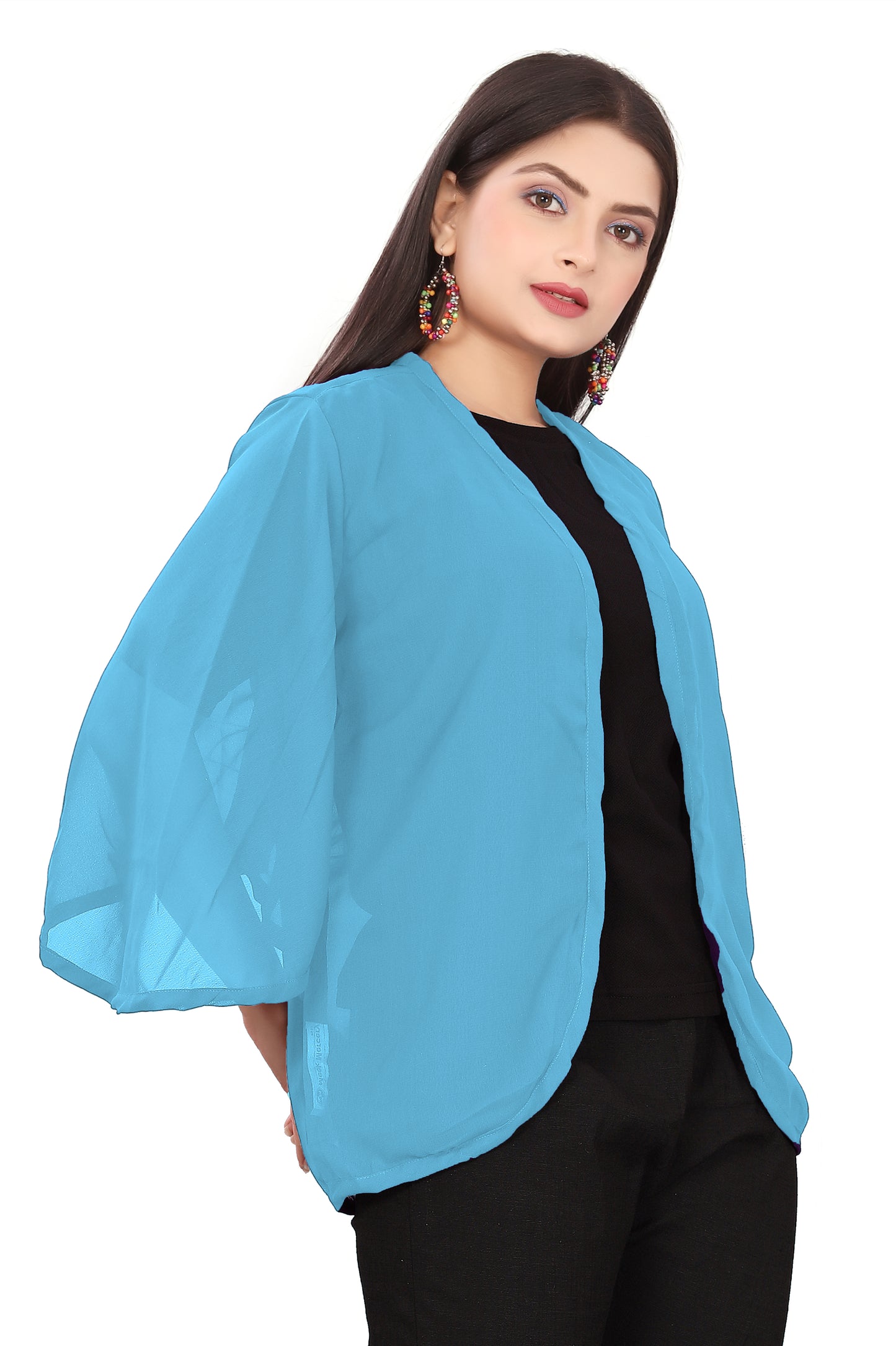 Women Chiffon Shrug / Jacket C51- Regular Size 2