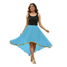Chiffon High-Low Belly Dance Skirt | Designer Asym Flow S-5XL C66
