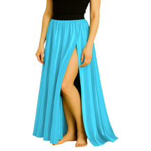 Satin Half Circle Skirt | Side Cut Dance Flow S-3XL | 41 Colors S94