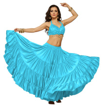 Ultimate Satin 25 Yard 4 Tier Skirt | Belly Dance Gown S-5XL S4