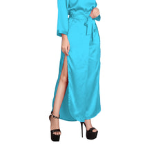 Light Coral Satin Wide Leg Pants, soft casual trousers.