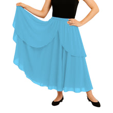 Chiffon 2 Layer Belly Dance Skirt | Flowy Fancy Costume S-5XL C75
