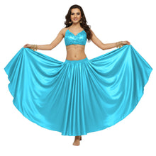 Satin Full Circle Belly Dance Skirt | 360° Flow Gown S-5XL S8