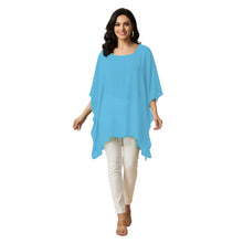 Chiffon Kaftan Top | Flowy Tunic Blouse S-5XL | 30 Colors C76