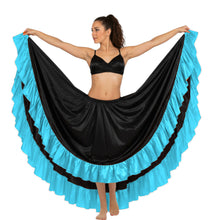 Satin 12 Yard Skirt w/ Frill | Full Volume Dance S-3XL | 41 Colors S22