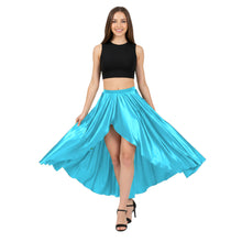 Satin Asymmetrical Wrap Skirt | High-Low Flow S-3XL | 41 Colors S72