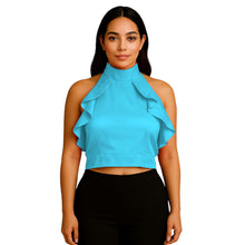 Satin Crop Top | Fancy Party Wear Blouse S-3XL | 41 Colors S92