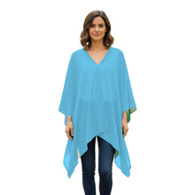 Chiffon Long Bolero Jacket Shrug | Sheer Cover-Up S-5XL | 30 Colors C50