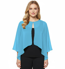 Chiffon Sheer Peplum Top | Flowy Blouse S-5XL | 30 Colors C48