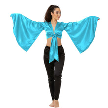 Satin Belly Dance Top | Self-Tie Choli Haut S-3XL | 41 Colors S37