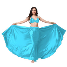 Satin Full Circle Belly Dance Skirt | 360° Flow Gown S-5XL S69