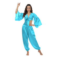 Satin Belly Dance Harem & Top Set | Full Costume S-3XL | 41 Colors S40