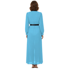 Chiffon Long Sheer Bathrobe | Pool & Resort Cover-Up S-5XL C62