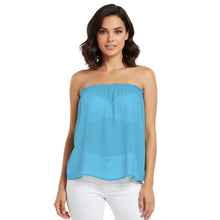 Chiffon Sheer Tube Top | Layering Bandeau S-5XL | 30 Colors C65
