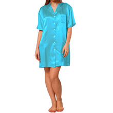 Satin Long Night wear Loser Shirt S111  - Regular Size 3