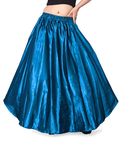 Satin Belly Dance Half Circle Skirt S9-Regular Size 3