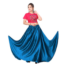 Satin Belly Dance Full Circle Skirt S8-Regular Size 3