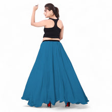 Chiffon Half Circle Belly Dance Skirt | Sleek A-Line Flow Practice Wear C13