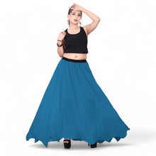 Chiffon Half Circle Belly Dance Skirt | Sleek A-Line Flow Practice Wear C13