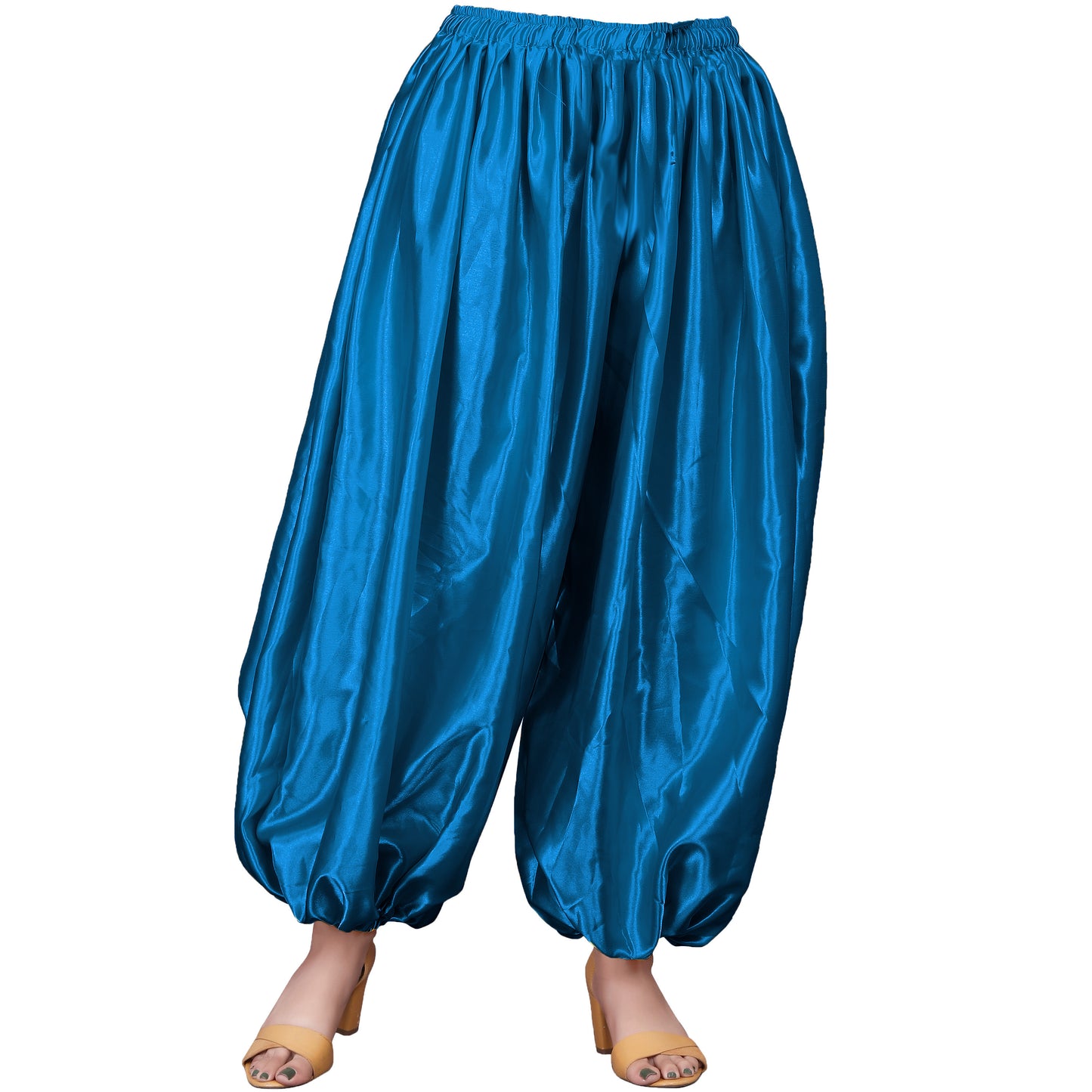 Satin Aladdin Harem Pant Long Boohoo Belly Dance Pant S132- Regular Size 3