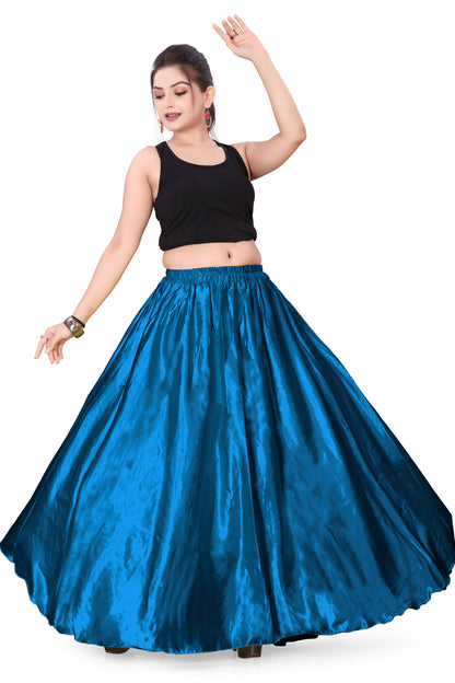 Satin Belly Dance Full Circle Skirt S8-Regular Size 3