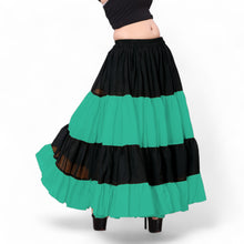 Epic 25 Yard 4-Tier Chiffon Skirt | Double Color Belly Dance S-5XL C63