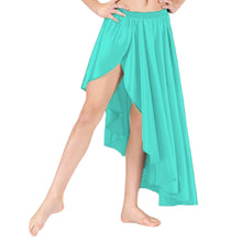 Belly Dance Satin Skirt Ballet Asymmetrical skirt S72 - Regular Size 3