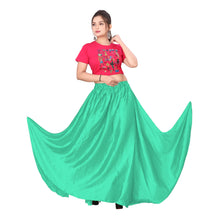 Satin Belly Dance Full Circle Skirt S8-Regular Size 3