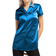 Satin Short Sleeve Shirt S118 - Regular Size 3