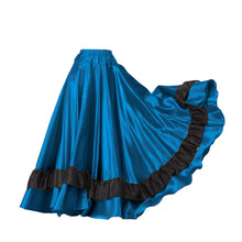 Belly Dance Satin Full Circle Skirt With Frill S33-Regular Size 3