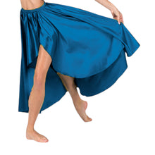 Satin High Low Asymmetrical Skirt  Ballet Dance Skirt S73-Regular Size 3