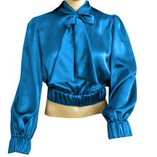 Party wear Satin Bow Blouse And Bow Shirt S27  - Regular Size 3