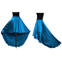 Satin Belly Dance Asymmetrical Skirt S47 - Regular Size 3