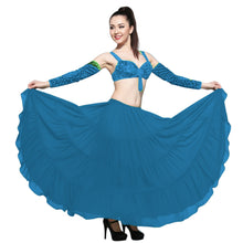 16 Yard 4-Tier Chiffon Belly Dance Skirt | Tribal Fusion Gypsy Full Flow C4