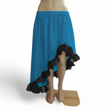 Chiffon sheer Assymetrical Skirt With Frill C22 - Regular Size 2