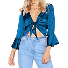 Satin Ruffle Tops Western S119 - Regular Size 3