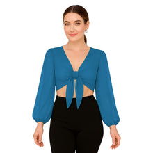 Chiffon Belly Dance Ruffle Top | Flowy Sleeve Choli S-5XL | 30 Colors C73