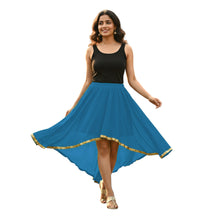 Chiffon High-Low Belly Dance Skirt | Designer Asym Flow S-5XL C66