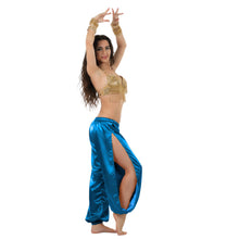 Satin Harem Pants w/ Side Slit | Belly Dance Flow S-3XL | 41 Colors S18